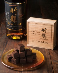 生チョコのシルスマリアがニッカウヰスキーとコラボ「竹鶴ピュアモルト生チョコレート」発売