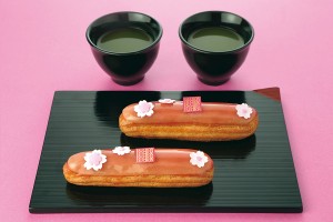 FAUCHONのお花見エクレア「エクレール サクラ」4/12まで期間限定販売