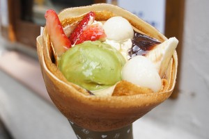 渋谷「ブオン デ クレープ」液体塩こうじ使用のふっくらもちもち和風クレープ