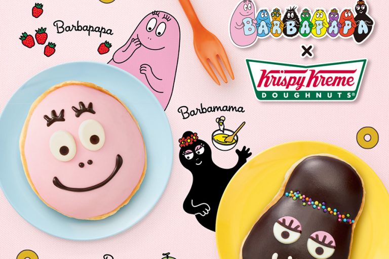 クリスピークリームドーナツがバーバパパとコラボ キャラデザインのドーナツ期間限定発売
