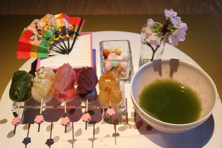 銀座ハンズエキスポカフェ 桜タルト&お花見だんごで桜満開