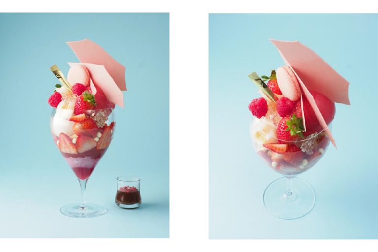 ピンクスイーツ×ショコラ!デリーモからマリー・アントワネットの華やかでゴージャスな世界観を表現した新作パフェが登場