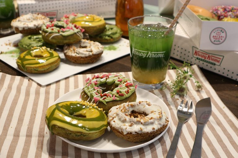 クリスピークリーム「和茶ドーナツ」3種発売　フルーツ・ナッツと和茶の新感覚マリアージュ