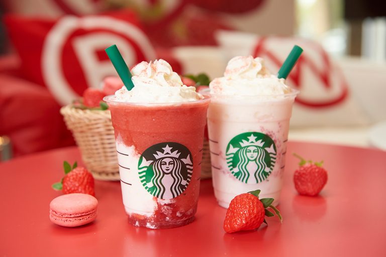 スタバ 人気フラペチーノ再び！#STRAWBERRYVERYMUCHFRAPPUCCINO発売！期間限定イチゴのふたご店オープン