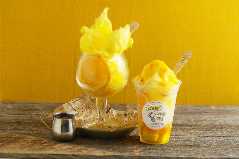スヌーピー テーマカフェ「PEANUTS Cafe」 黄色い”ウッドストックのかき氷” 期間限定で登場！