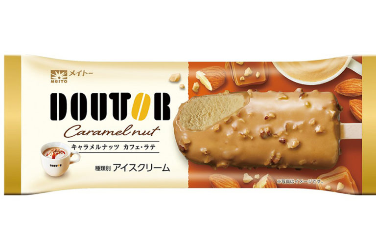 ドトール×メイトーコラボ アイスバー「ドトールキャラメルナッツ カフェ・ラテ」