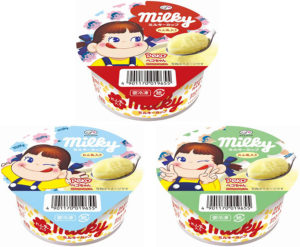 「不二家ミルキーカップ」ミルキー風れん乳入りアイスでミルキー独特の風味