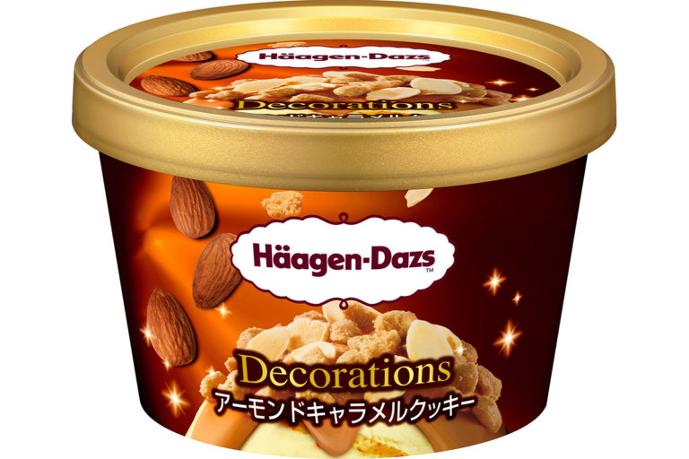 ハーゲンダッツ Decorations パリパリザクザク食感「アーモンドキャラメルクッキー」「抹茶チョコレートクッキー」