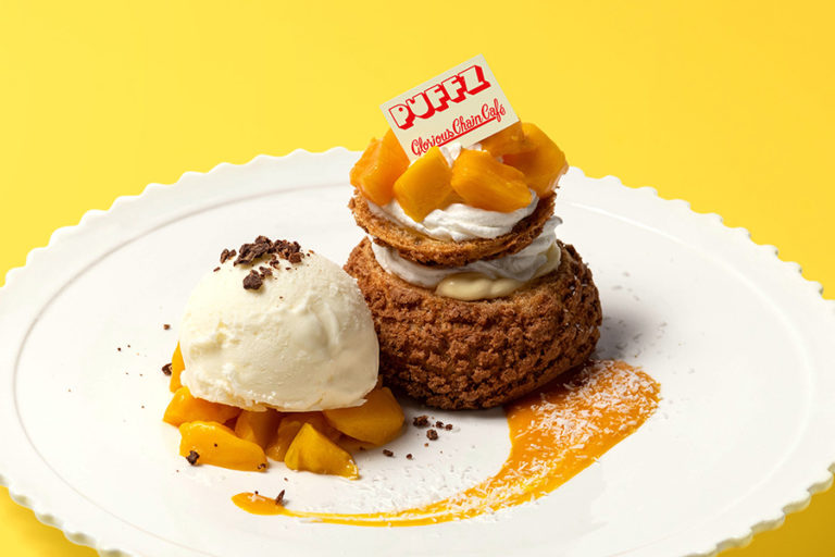 DIESEL カフェ × PUFFZ コラボ！マンゴーオープンシューサンド