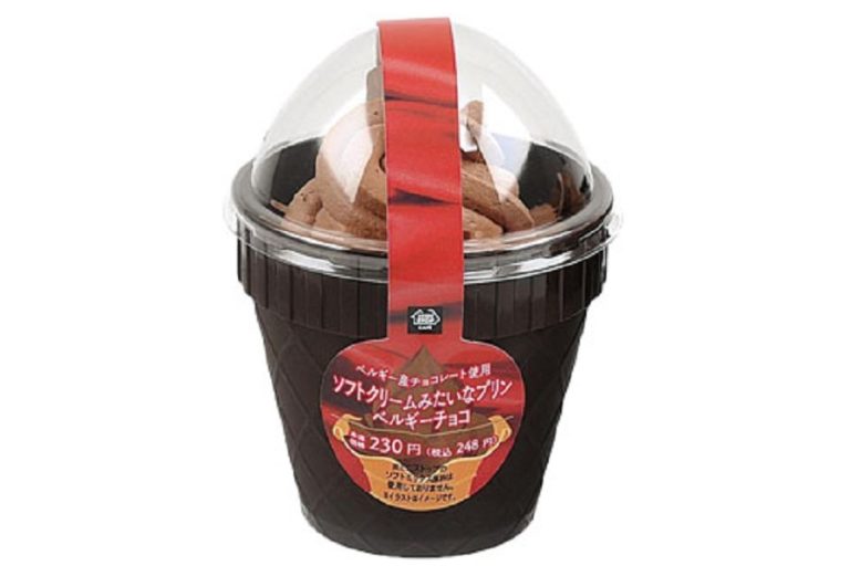 まるでベルギーチョコソフト?!ミニストップ「ソフトクリームみたいなプリン ベルギーチョコ」