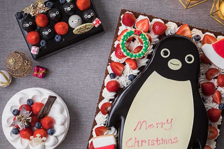 人気のSuicaのペンギンも　ホテルメトロポリタンのクリスマスケーキ2021