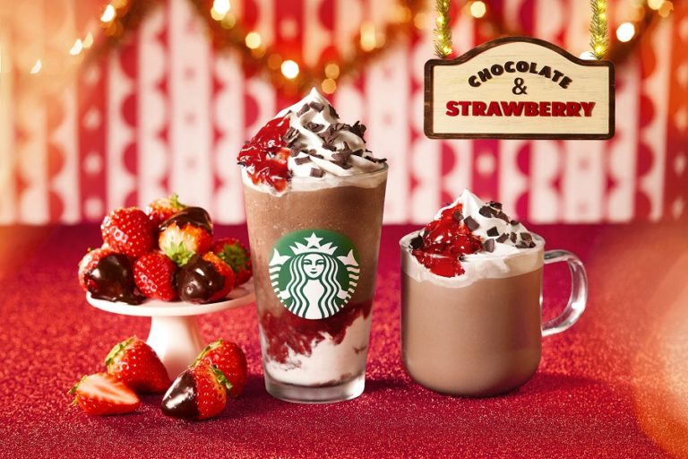 チョコレート×ストロベリーの相性抜群！スタバのホリデーシーズン2021新作ドリンク第1弾