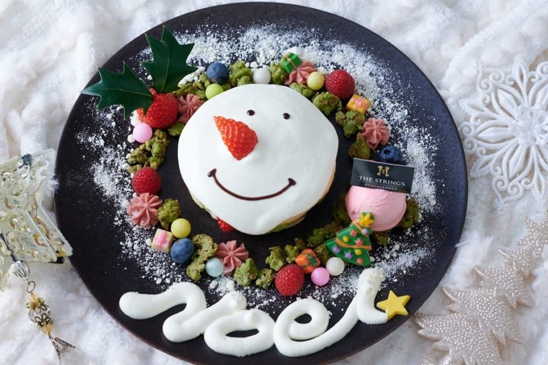 ザ ストリングス 表参道　スノーマンの抹茶パンケーキなど冬季限定スイーツ4種