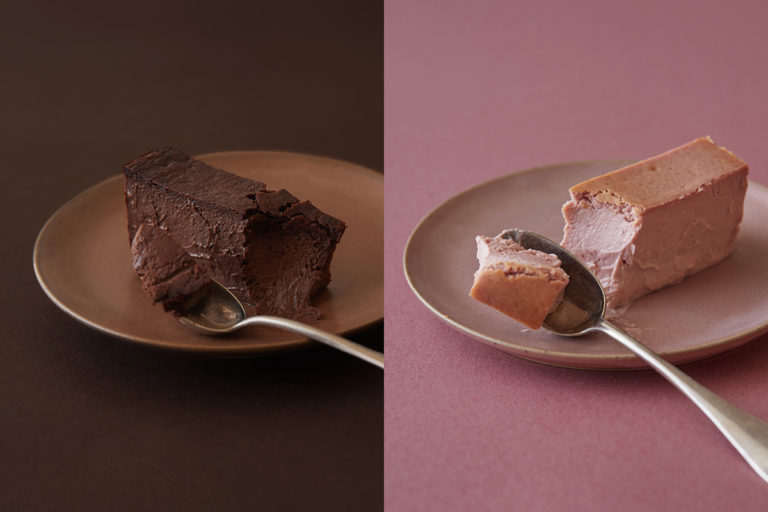 Mr. CHEESECAKEのバレンタイン BLACK / PINK  2種のフレーバー同時発売