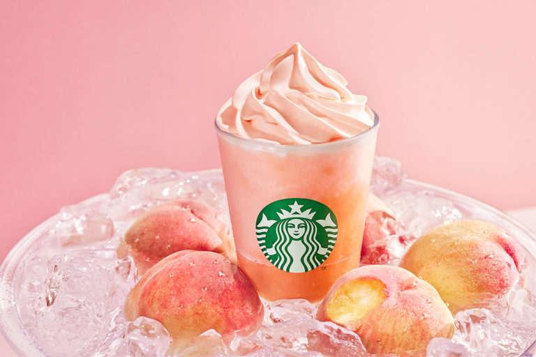 スターバックス 大人気フレーバー”ピーチ”の新作「桃MORE フラペチーノ」