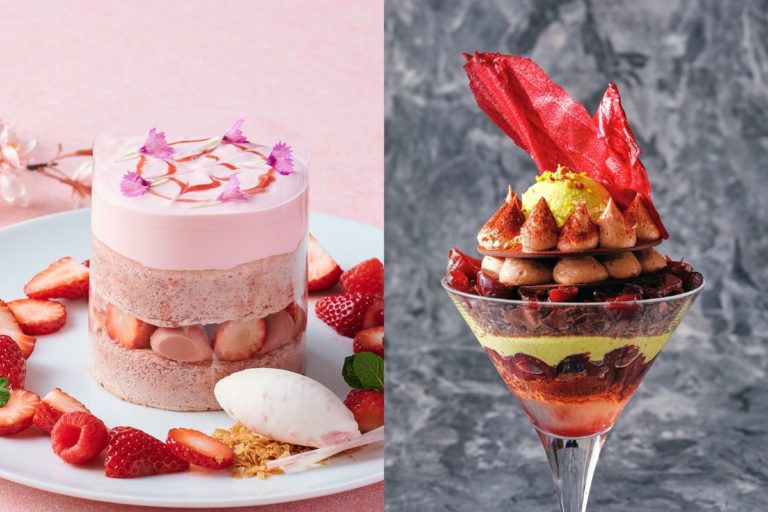 【ホテル インターコンチネンタル 東京ベイ】桜と苺のスフレパンケーキ＆フォレノワールパフェ登場