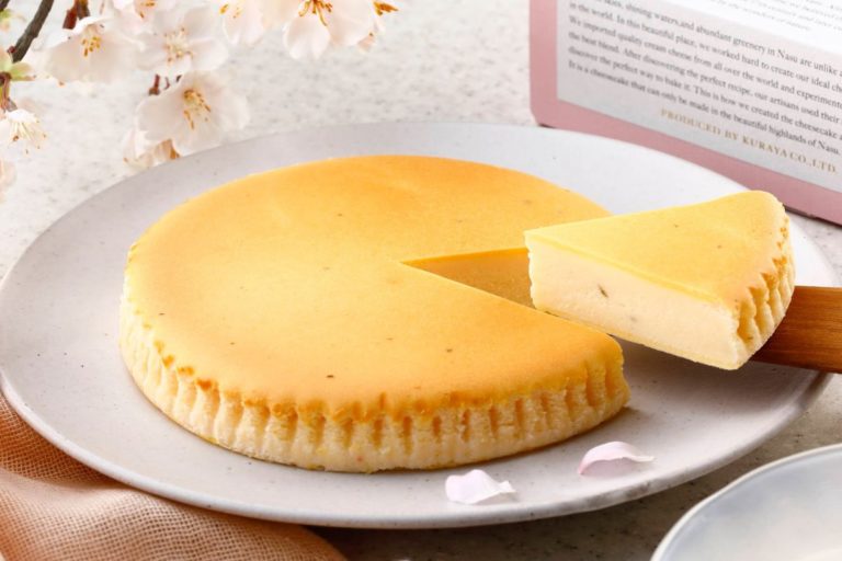 春の訪れを感じる和洋折衷の限定フレーバー　塩漬けのさくらの葉が隠し味『御用邸さくらチーズケーキ』