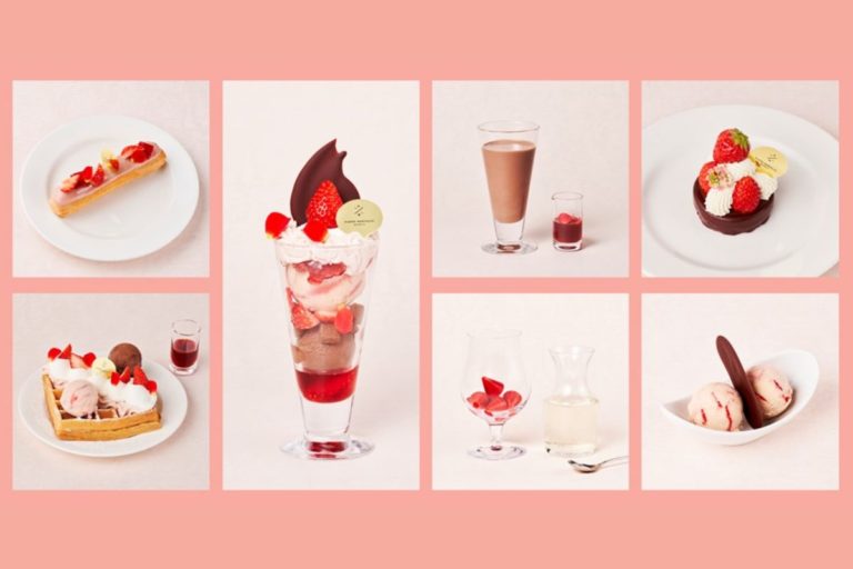 ピエール マルコリーニカフェで楽しむ春限定メニュー　2023年春のテーマは『ストロベリー＆ローズ』