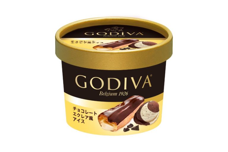 カップで楽しめるエクレア風味のアイスクリーム　ゴディバ「チョコレートエクレア風アイス」登場