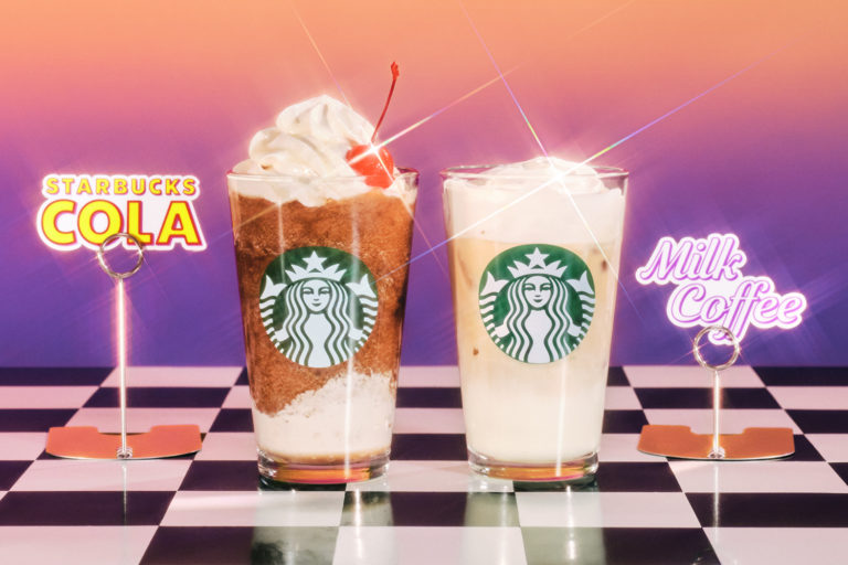 レトロアメリカンにインスパイアされたポップな世界観！『スターバックス コーラ フラペチーノ®』など新商品を発売