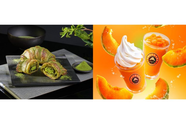 コラボ史上初！”宇治抹茶尽くし”の贅沢なプレミアムチョコクロ＆北海道産メロンのジューシーなスムージー登場
