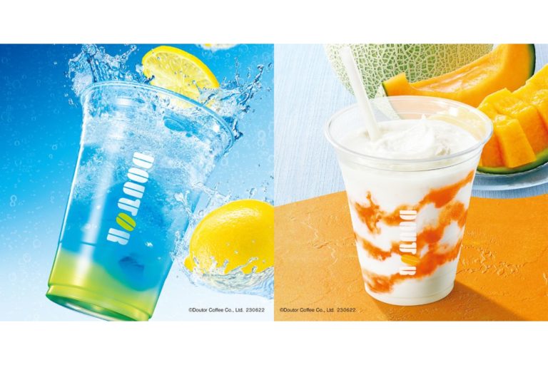 【ドトール】夏の暑さを吹き飛ばす！「台湾レモネードソーダ」「メロンヨーグルン～北海道産赤肉メロン～」
