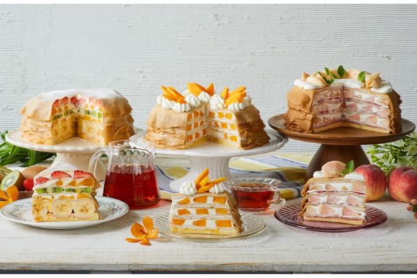 【Afternoon Tea LOVE&TABLE】夏のフルーツを贅沢に重ねたミルクレープ2種を順次発売！
