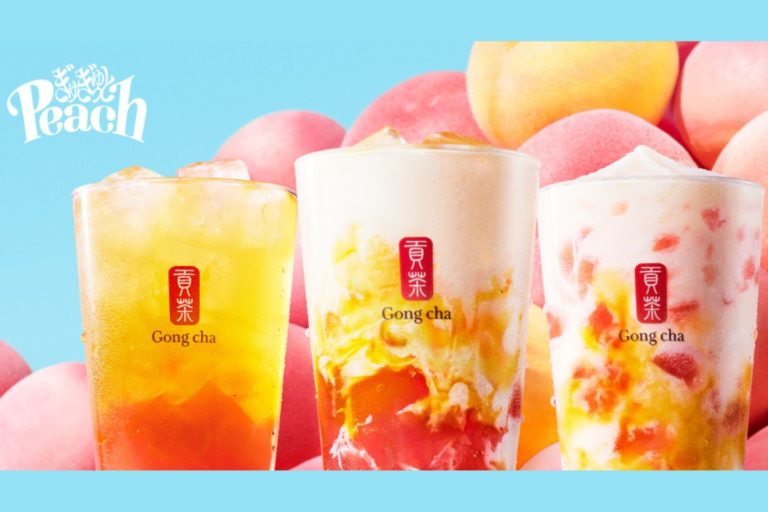 ゴンチャ真夏の新定番がパワーアップ！「ぎゅぎゅっとピーチ ミルクティー／フローズン／ティーエード」