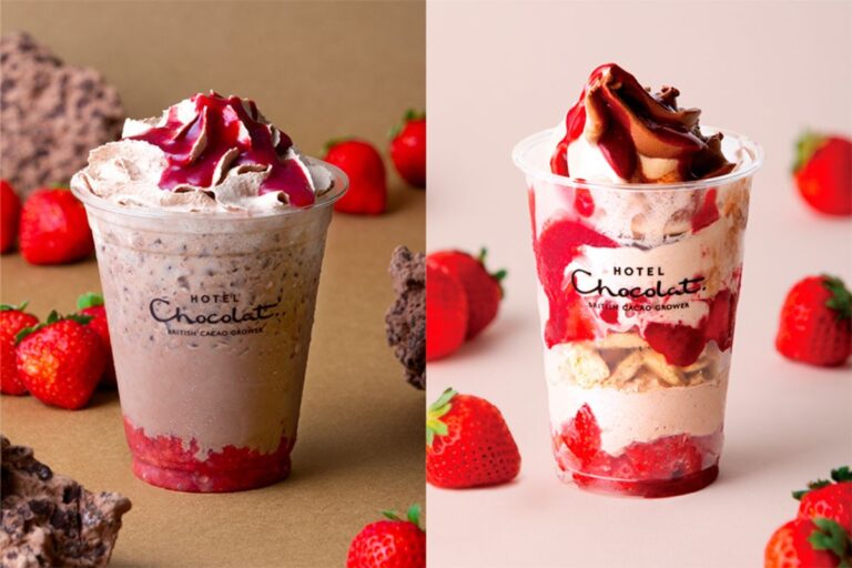 【Hotel Chocolat-ホテルショコラ-】季節限定「いちごのパフェ」＆「いちごのフラッペ」登場