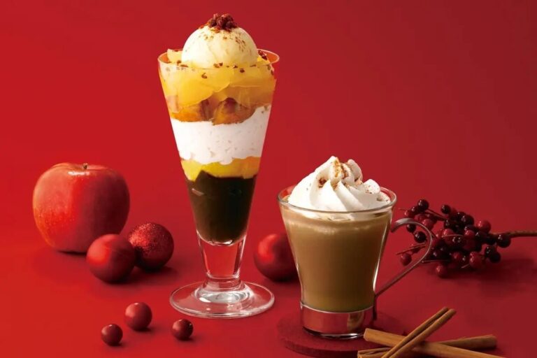 【nana’s green tea】クリスマスを彩るアップルパイパフェ＆シナモン香るリラックスほうじ茶ラテ登場