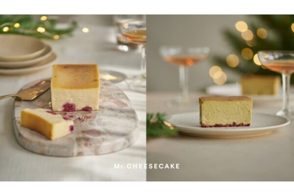 【Mr. CHEESECAKE】初雪のような純白のケーキに2種類のベリーを組み合わせたホリデー限定フレーバー登場！
