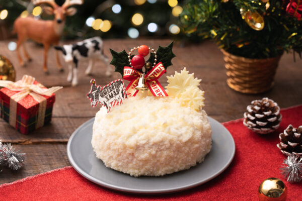 生クリーム専門店ミルク「Milky X’mas 2023」濃厚な特製生クリームをたっぷり堪能できるスノードームケーキ