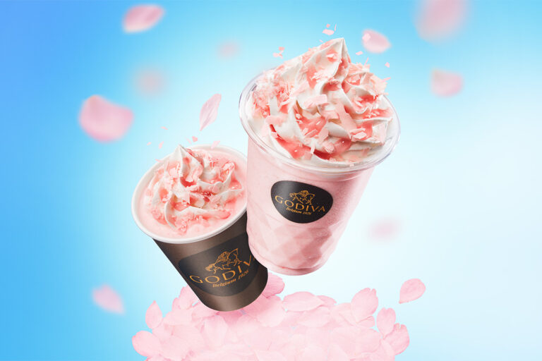 ゴディバ「さくら満開」ショコリキサー　ホワイトチョコレート&桜あんの期間限定ドリンク