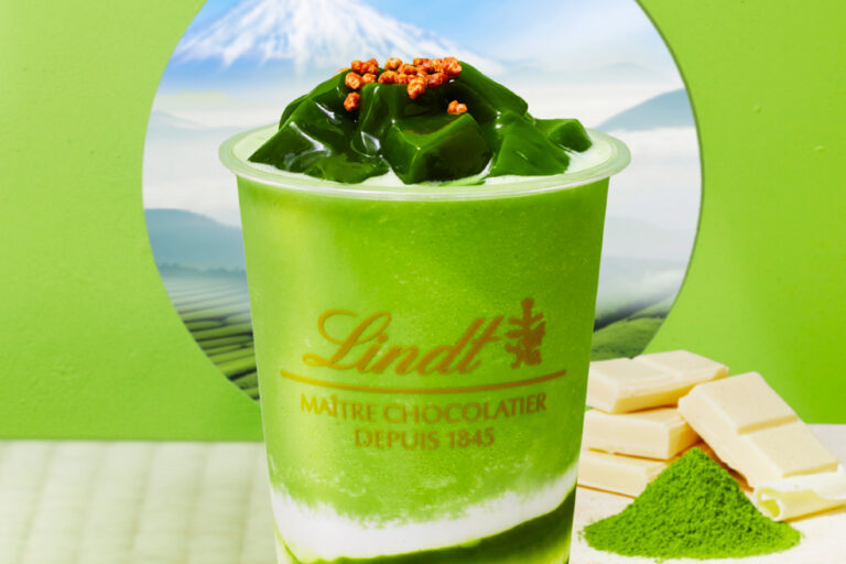 リンツ「天空の抹茶」使用 新作ドリンク 抹茶わらびもちがアクセント