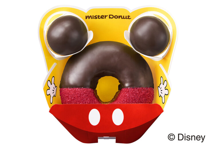 ミスド初ディズニーデザイン！ミッキー&ミニー モチーフドーナツ 7月上旬発売
