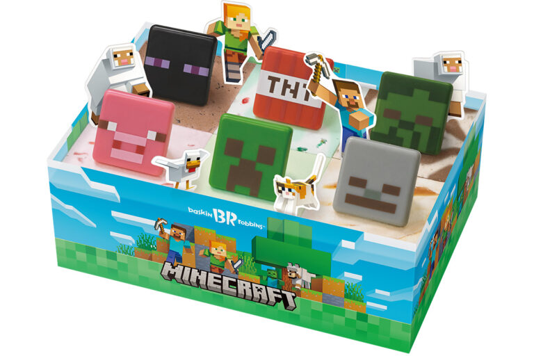 サーティワン マインクラフトコラボ “四角い”アイスクリームケーキ販売