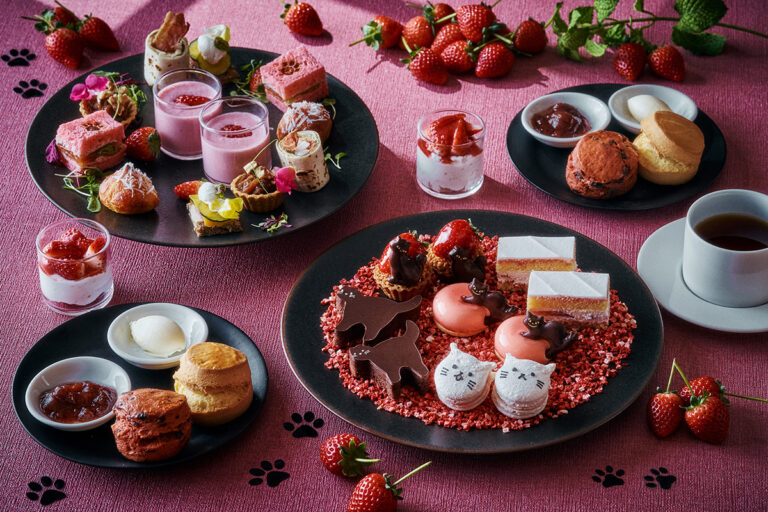 いちごと猫が主役！「ストロベリー＆キャット アフタヌーンティー」グランド ハイアット 東京
