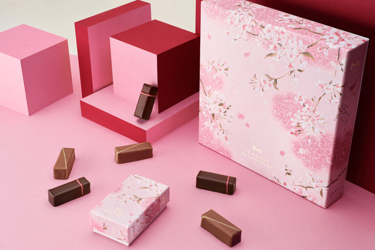 ラ・メゾン・デュ・ショコラ 春限定　桜&グリーンティー、ピスタチオのボンボンショコラ