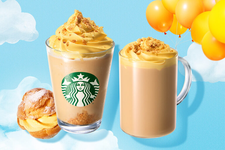 スターバックス新作 まるでシュークリームのようなフラペチーノ&シュークリーム ラテ