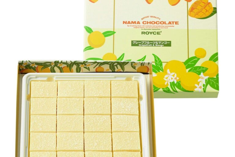 ロイズ 数量限定「生チョコレート[グレープフルーツ＆マンゴー]」初夏の2層生チョコ