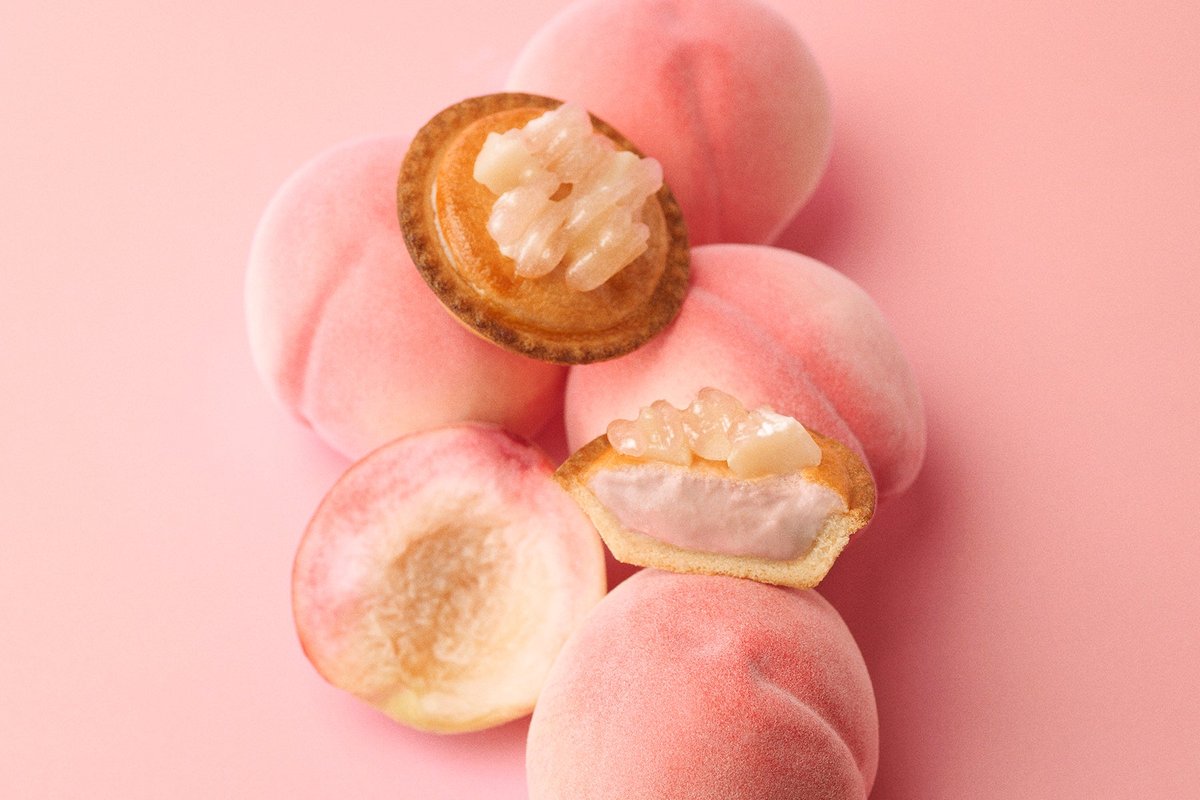 BAKE CHEESE TART 冷やして じゅわっ 凍らせてシャリシャリ 桃チーズ夏限定登場 1