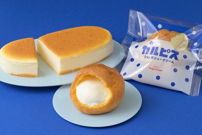 カルピス × 銀座コージーコーナー コラボ　ジャンボシュー&ふわシュワッ食感の新作「チーズスフレ」