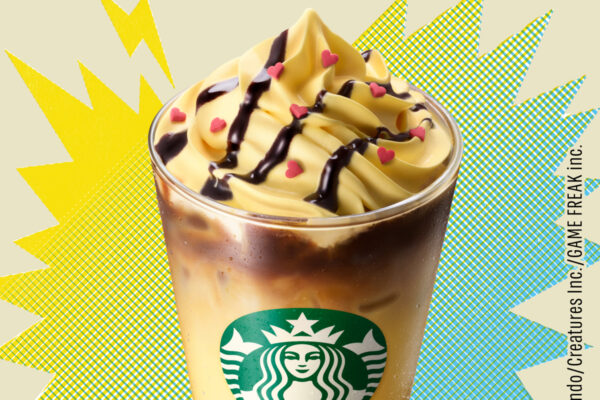 スターバックス + ポケモンコラボ「ピカチュウ ハニークリーム ラテ」 ステッカープレゼント付き