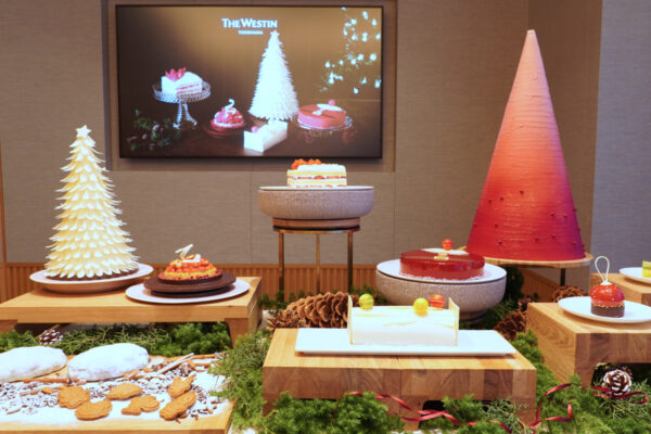 ウェスティンホテル横浜のクリスマスケーキ サンタモチーフやピスタチオノエル、限定ショコラツリーなど4種登場